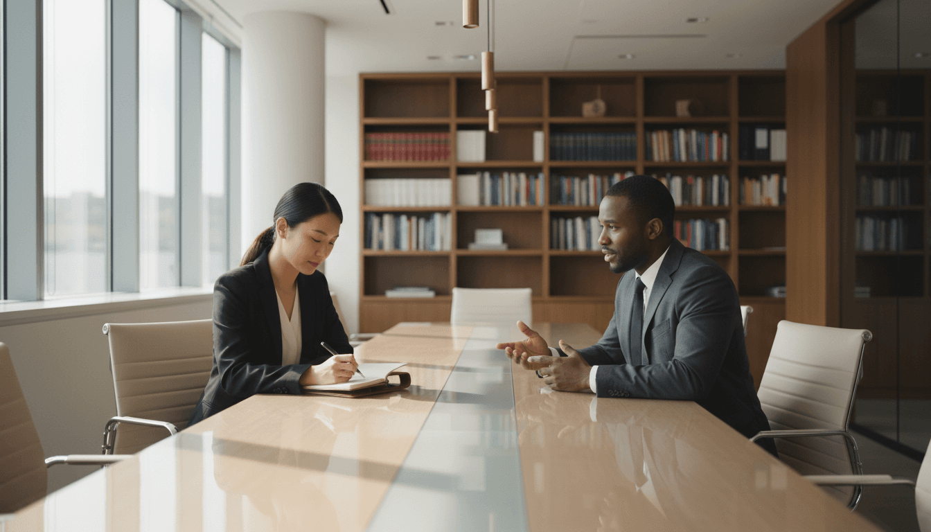 Clients meeting with legal professional for family law consultation